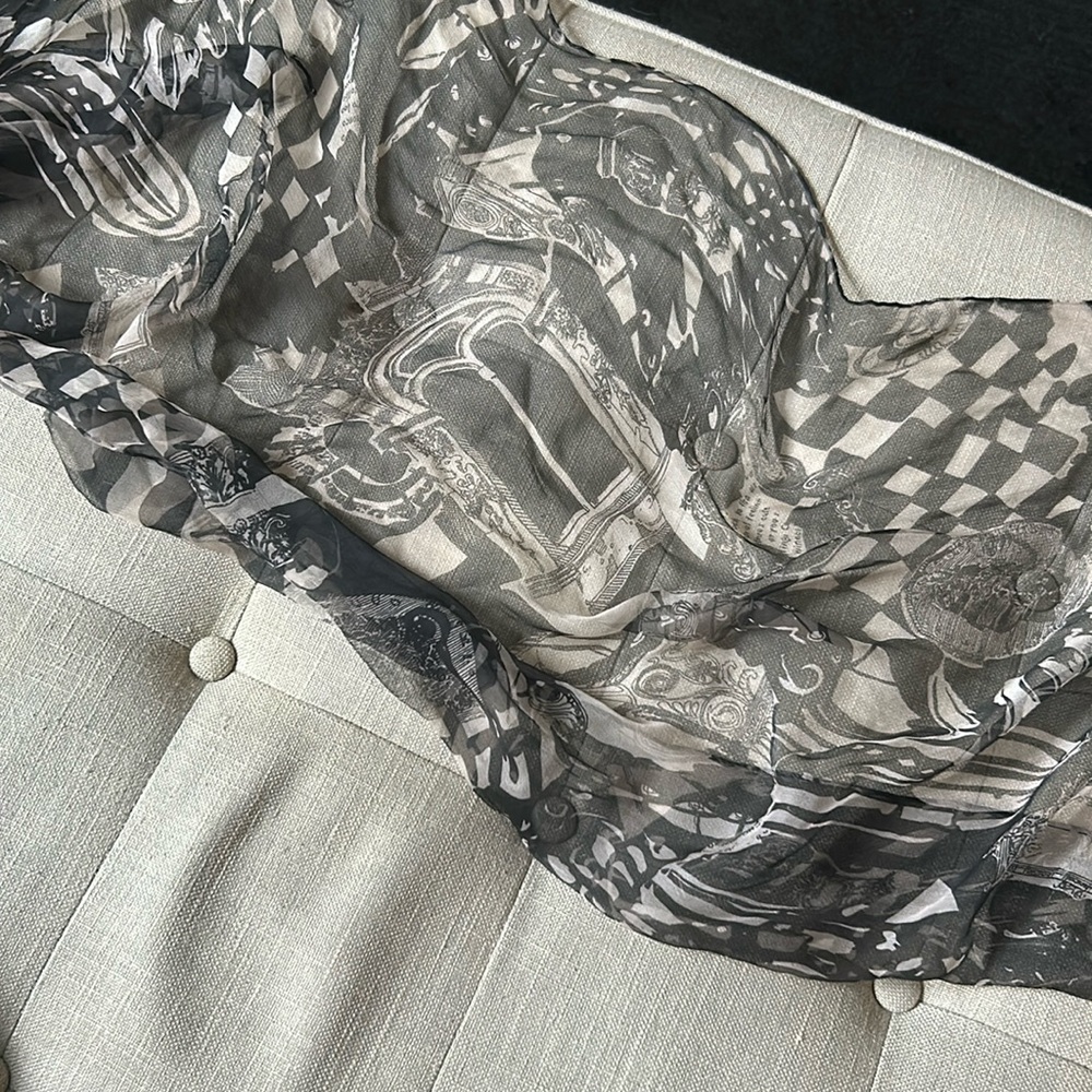 REDfish Designs 100% Silk Graphic‎ Printed Scarf